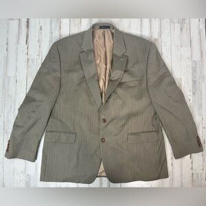 Lauren Ralph Lauren Blazer Jacket/ Slacks Men's 48R Green Classic Pinstriped